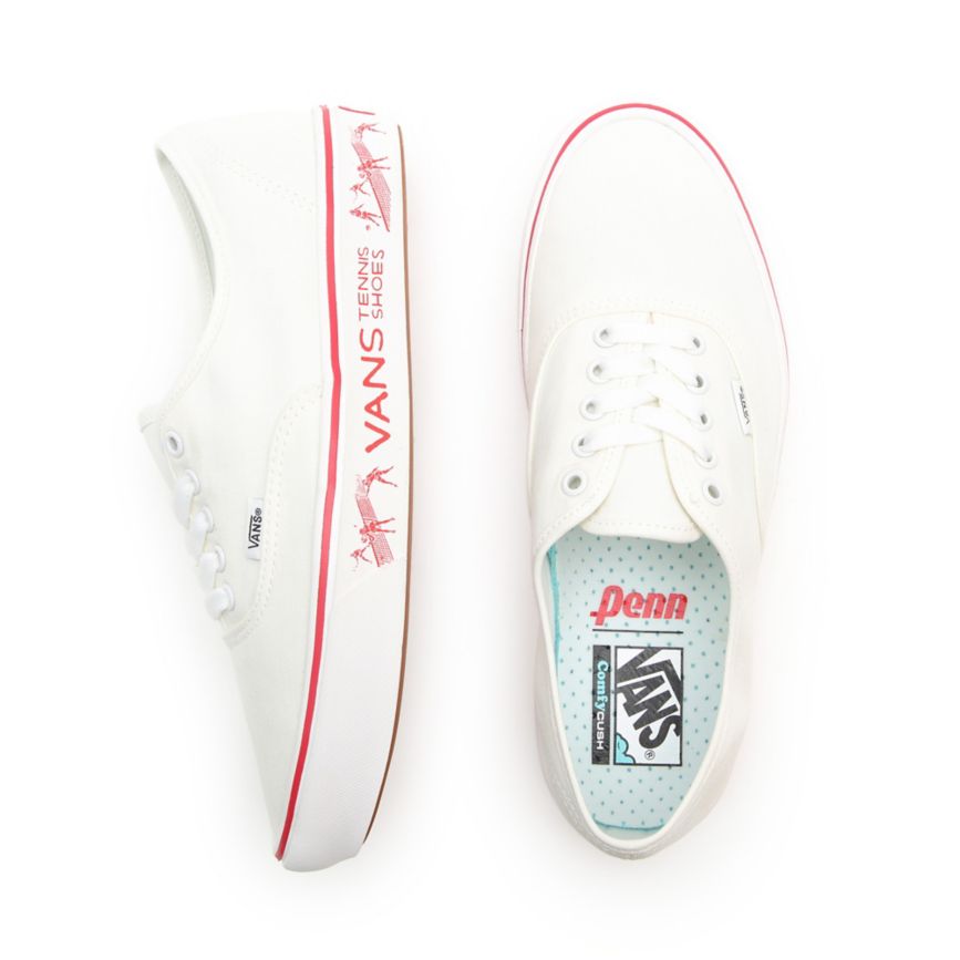 Vans X Penn ComfyCush Authentic Sko Biele | VN025E4PN40