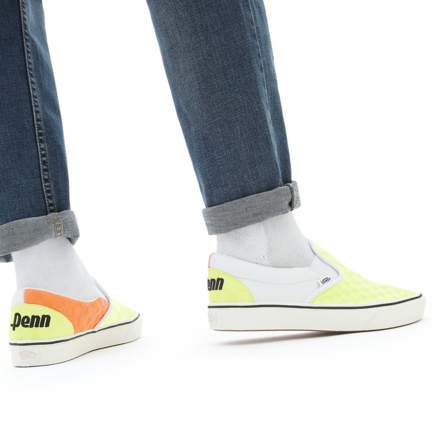 Vans X Penn ComfyCush Slip-On Sko Žlté | VN863R4TD59