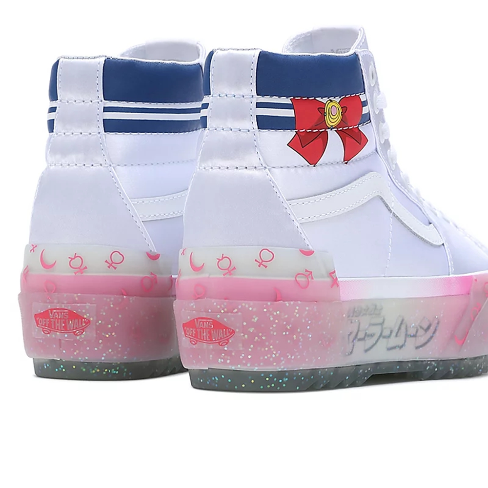 Vans X Pretty Guardian Sailor Moon Sk8-hi Stacked Sko Biele | VN304O2JO95