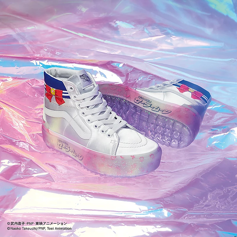 Vans X Pretty Guardian Sailor Moon Sk8-hi Stacked Sko Biele | VN304O2JO95